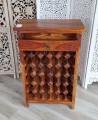 Indyjski drewniany stojak na wino12     70x35x100 cm – zdjęcie 3