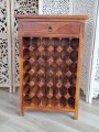 Indyjski drewniany stojak na wino12     70x35x100 cm – zdjęcie 4