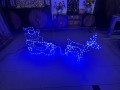 RENIFER LED NIEBIESKI Z SANIAMI ŚWIĄTECZNA OZDOBA – zdjęcie 7