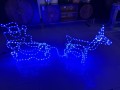 RENIFER LED NIEBIESKI Z SANIAMI ŚWIĄTECZNA OZDOBA – zdjęcie 8
