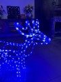 RENIFER LED NIEBIESKI Z SANIAMI ŚWIĄTECZNA OZDOBA – zdjęcie 3