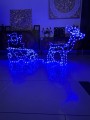 RENIFER LED NIEBIESKI Z SANIAMI ŚWIĄTECZNA OZDOBA – zdjęcie 6