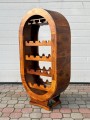 Indyjski drewniany stojak na wino08    60x30x120 cm – zdjęcie 2