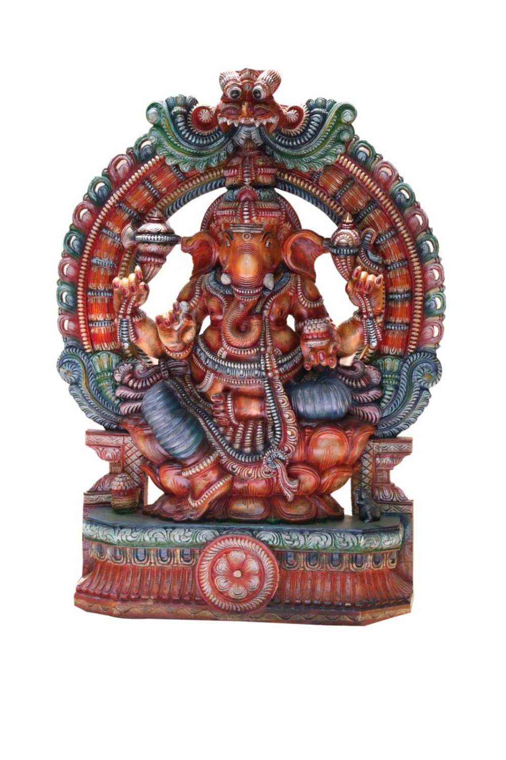 Drewniana figurka Ganesha 351 120 cm – zdjęcie 1
