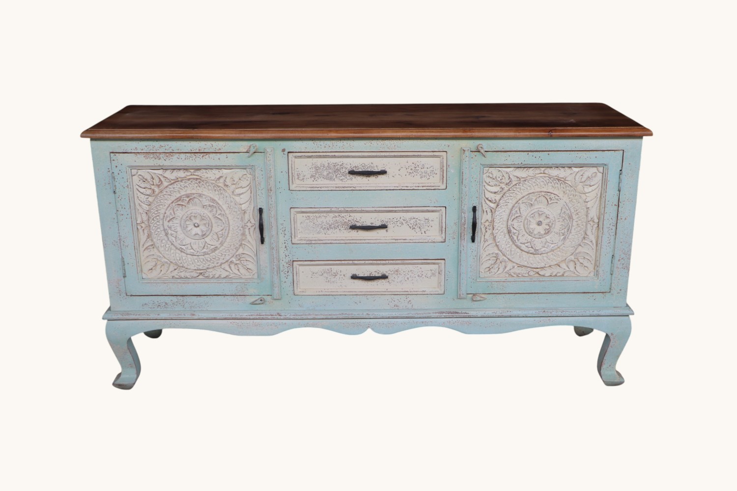 Indyjska drewniana komoda 1439 – zdjęcie 1