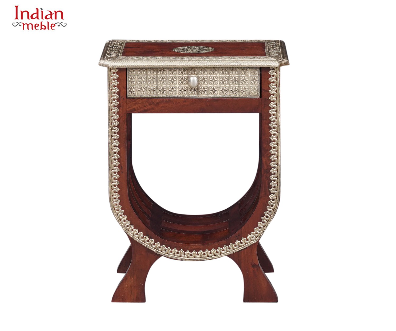 Indyjska drewniana konsola 228 – zdjęcie 1