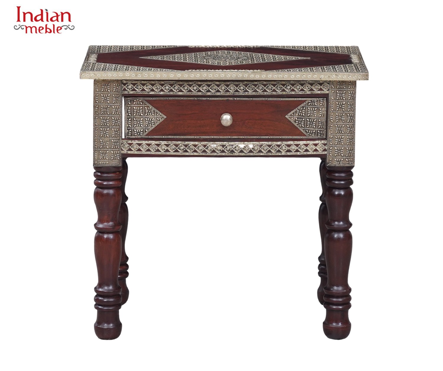 Indyjska drewniana konsola 229 – zdjęcie 1