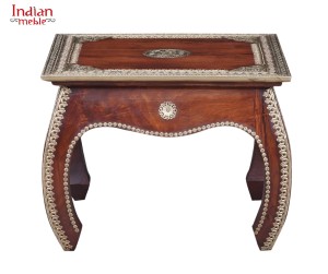 Indyjski drewniany stolik kawowy 304