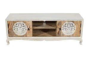 Indyjska drewniana komoda RTV 361