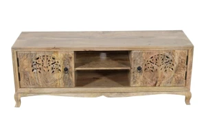 Indyjska drewniana komoda RTV 361 NAT