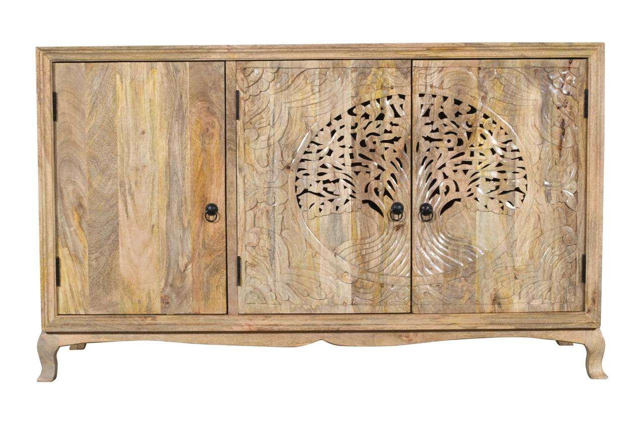 Indyjska drewniana komoda 1425NAT – zdjęcie 1