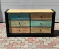 Drewniana komoda loftowa Rainbow 1147 – zdjęcie 1