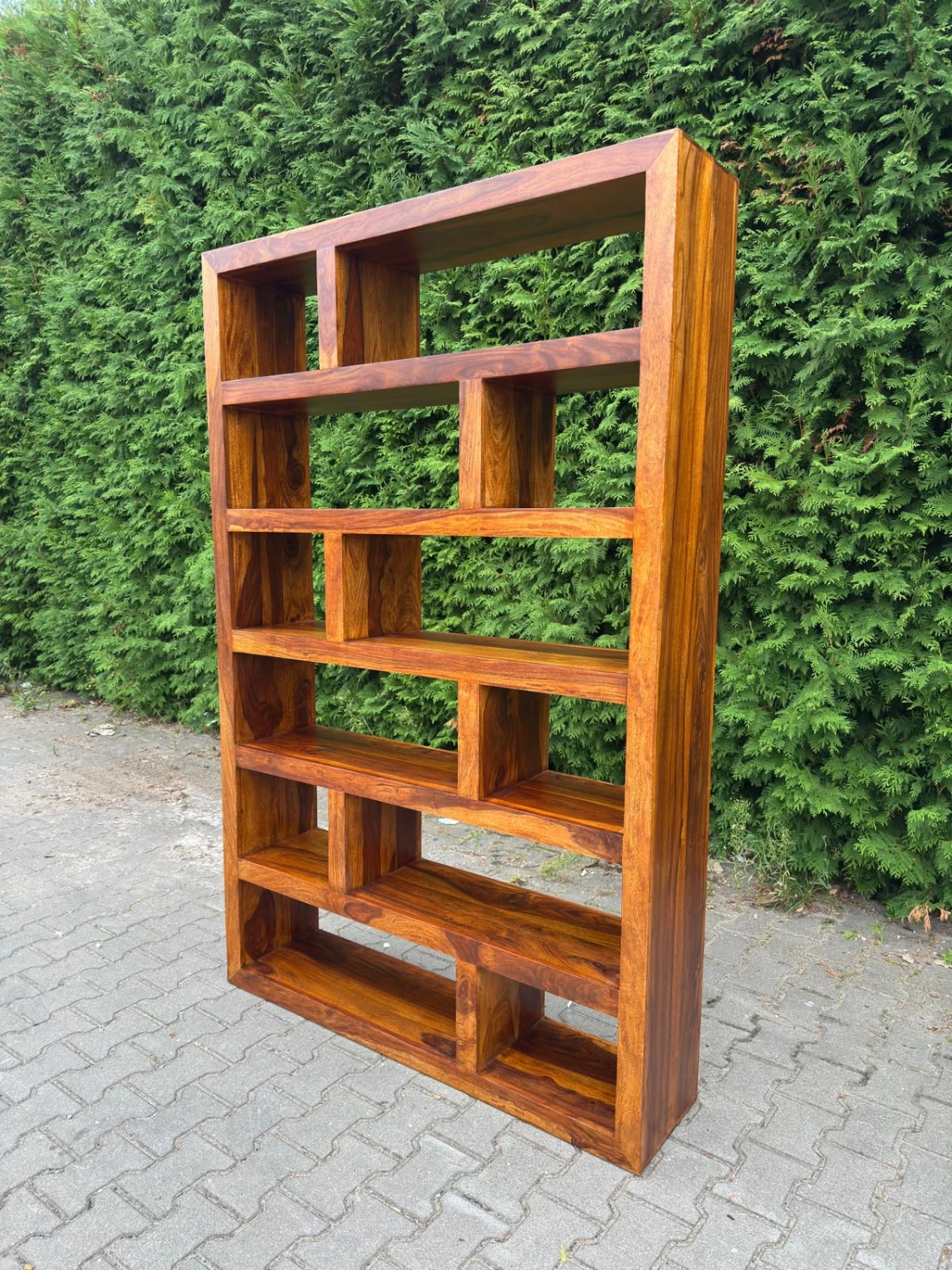 DREWNIANY REGAŁ KOSTKA 130X30 – zdjęcie 1