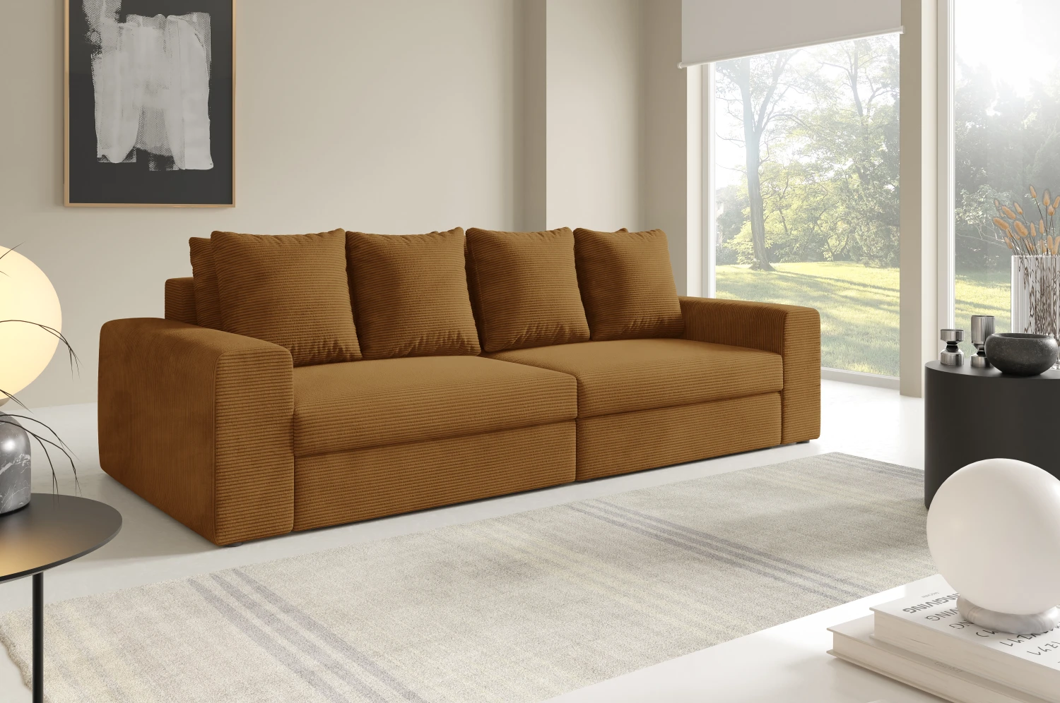 Modena Sofa_3 Poso 01 musztardowy – zdjęcie 1