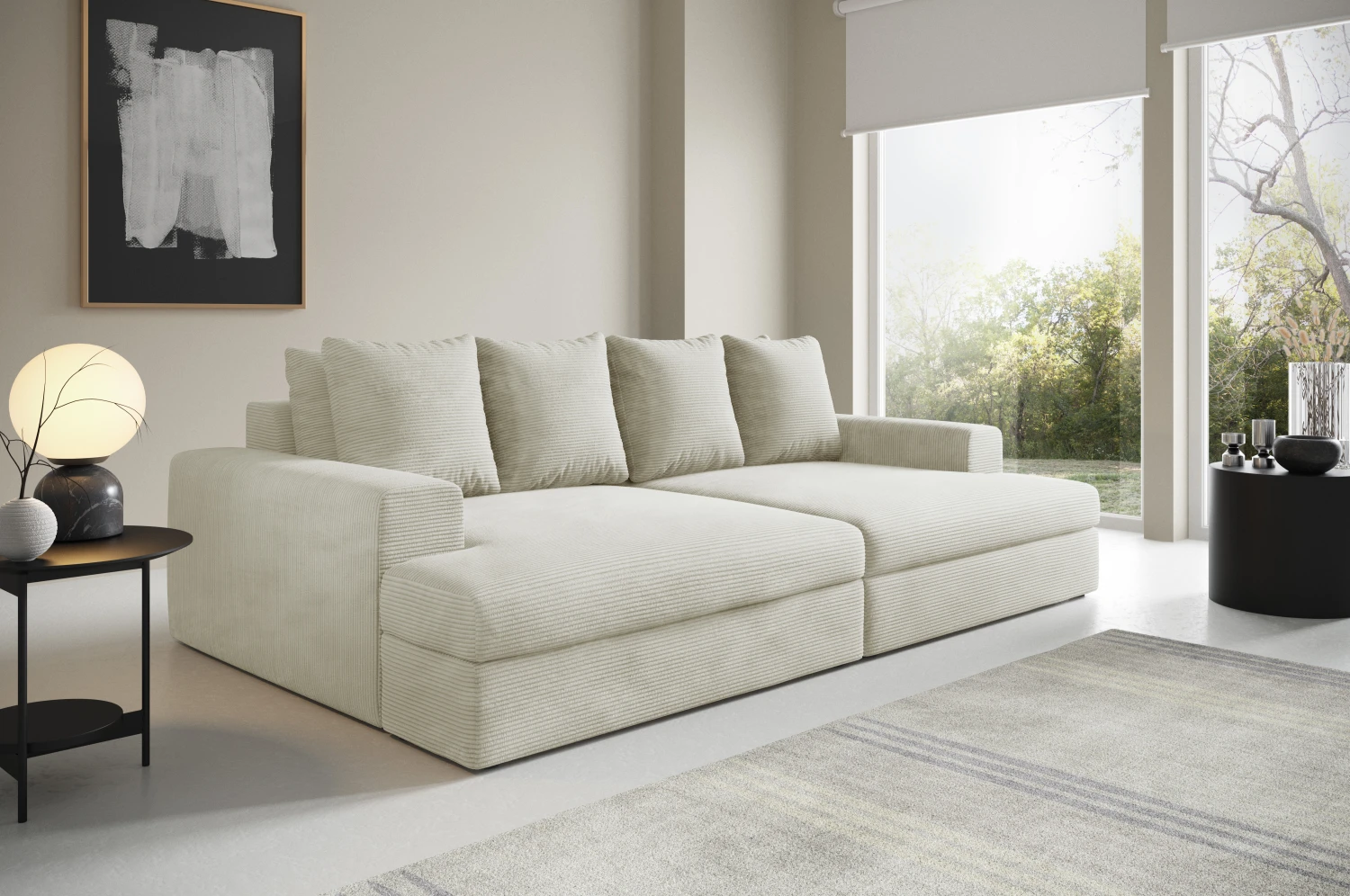 Modena Sofa_4 Poso  38 kremowy – zdjęcie 1