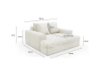 Modena Sofa_2 Poso  38 kremowy – zdjęcie 4