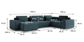Carbone Narożnik U Puente 68 beżowy – zdjęcie 9
