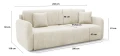 Oriolo Sofa Poso 60 stalowy – zdjęcie 3
