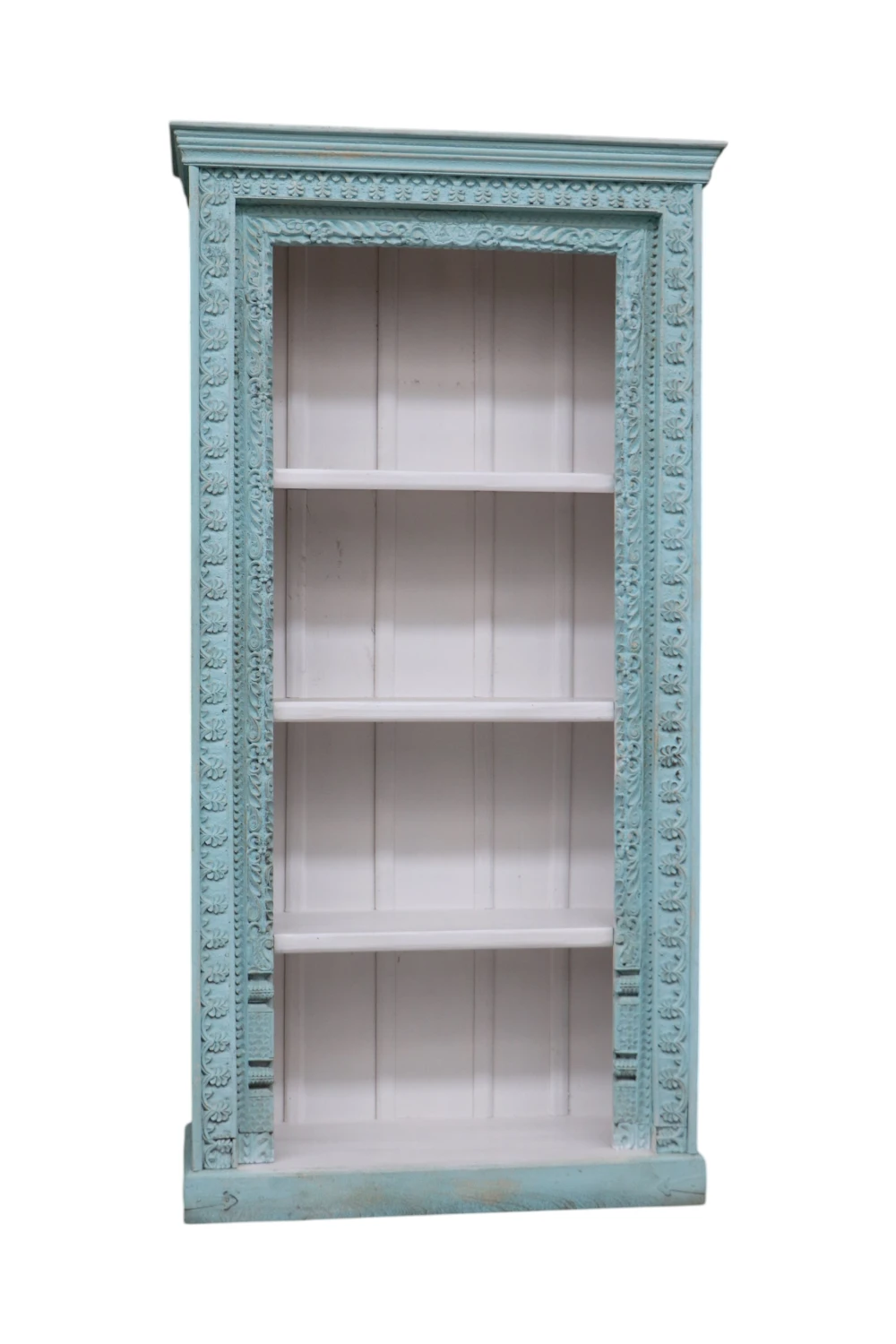 Indyjska drewniana biblioteczka 313 – zdjęcie 1