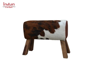 Indyjski drewniany taboret 86