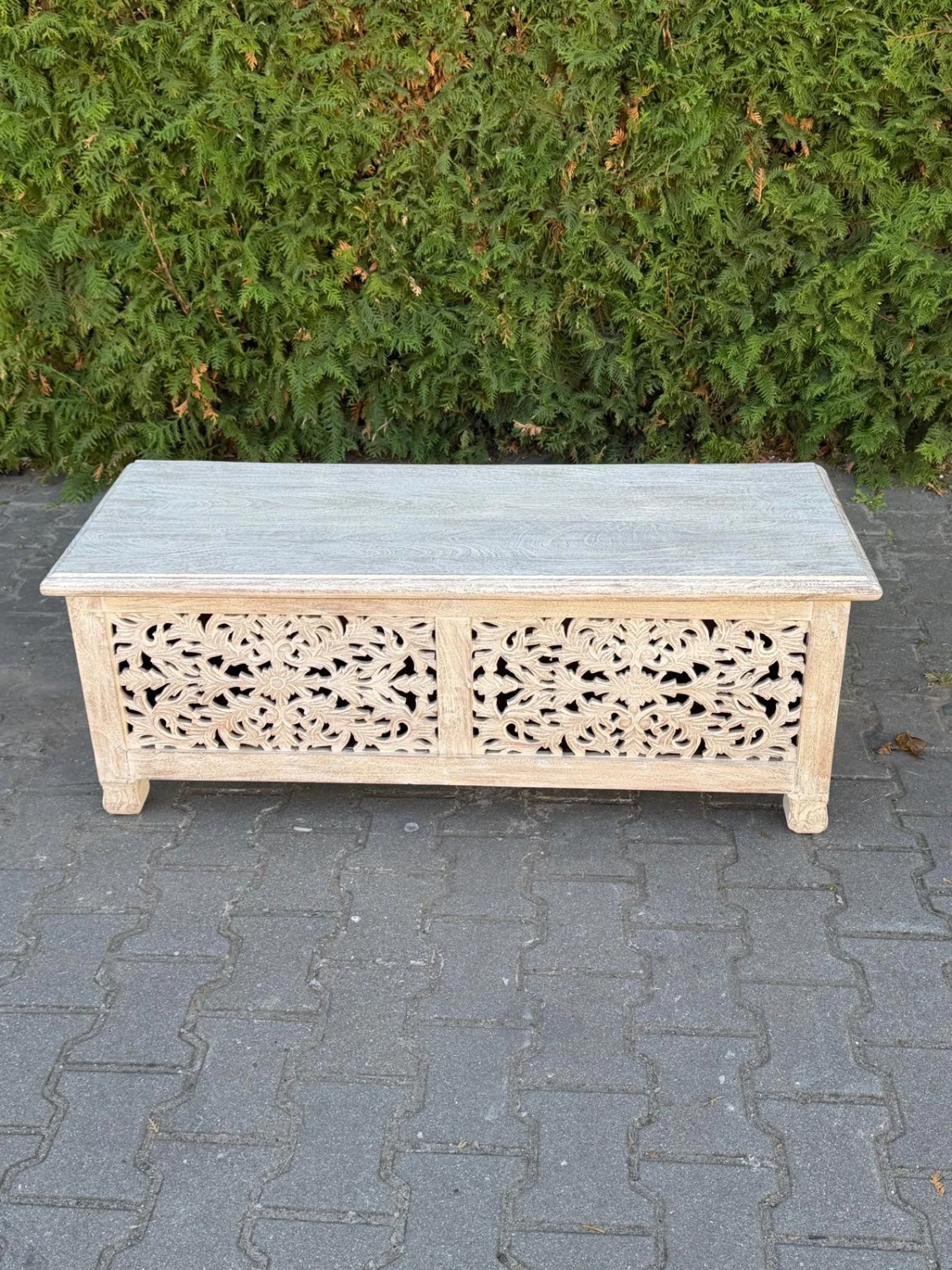 Indyjska drewniana skrzynia 309 – zdjęcie 1