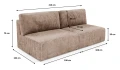 Bergamo Sofa Armless Tilia 90 szary – zdjęcie 9