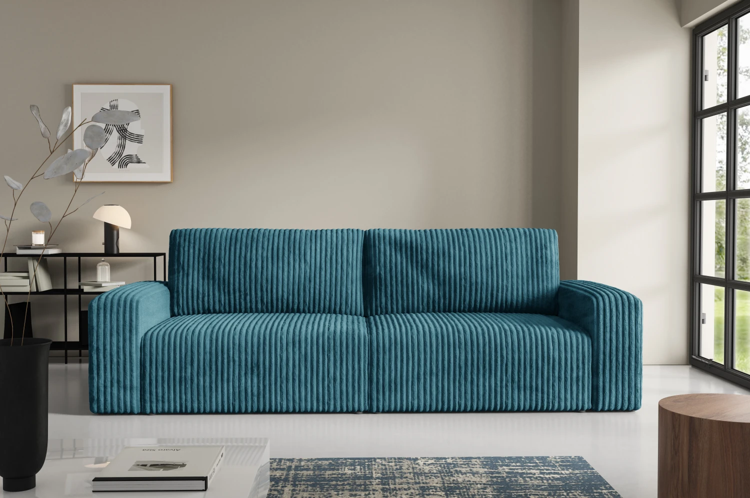 Bergamo Sofa with Arms Tilia 75 turkusowy – zdjęcie 1